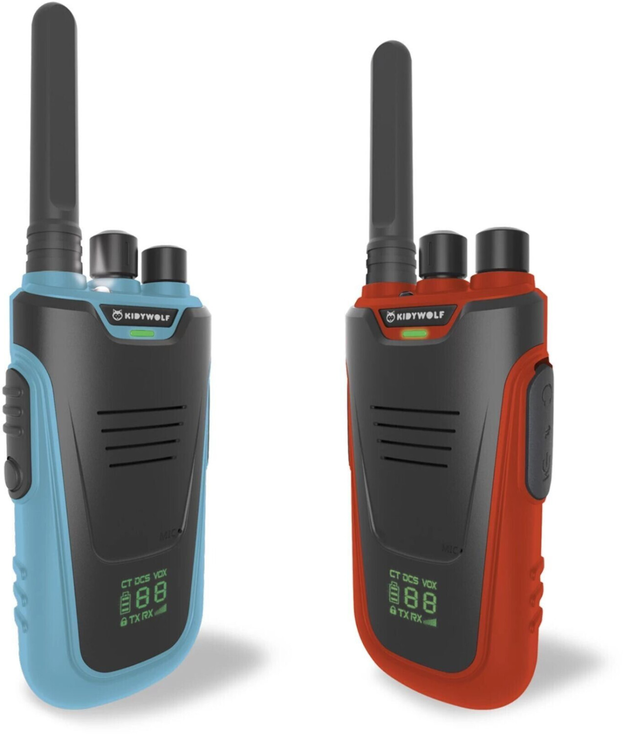 Kidywolf Walkie-Talkies with Flashlight blue/red