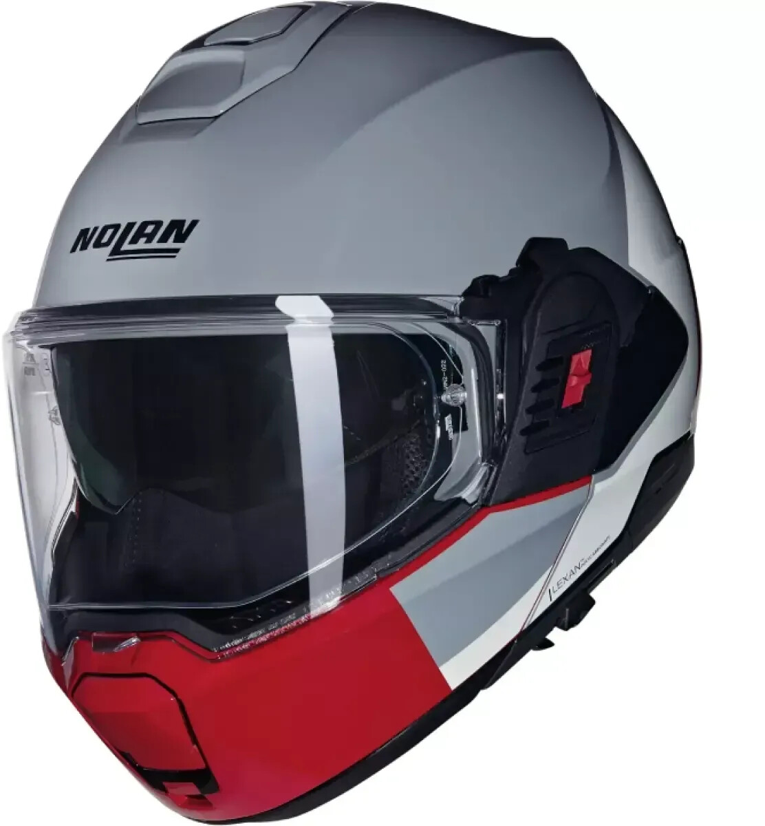 Nolan N120-1 Grafo 349 gris/rouge/noir
