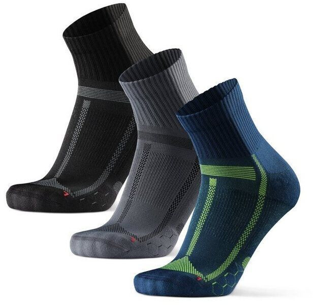 Danish Endurance Sports Socks dark blue gray lime black