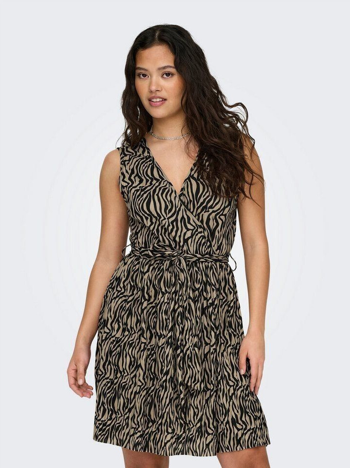 Only Onlsafari Life S/L Dress Jrs (15295326) bone white