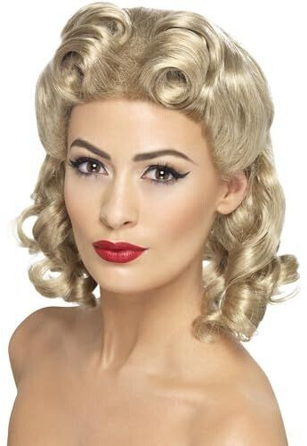 Smiffy's Victory Rolls 40s Costume Wig