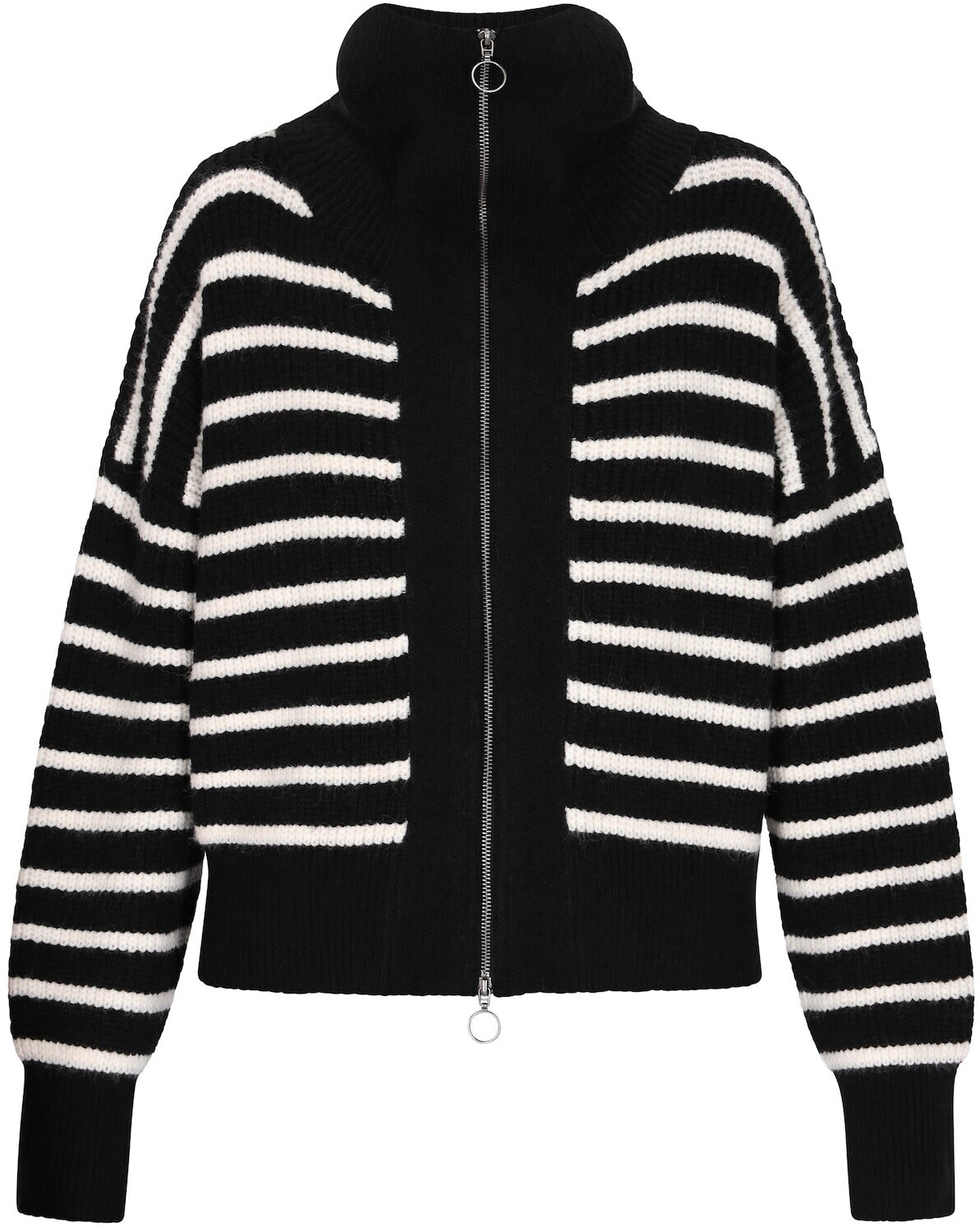 DreiMaster Maritim Pullover schwarz Regular Fit Strickjacke