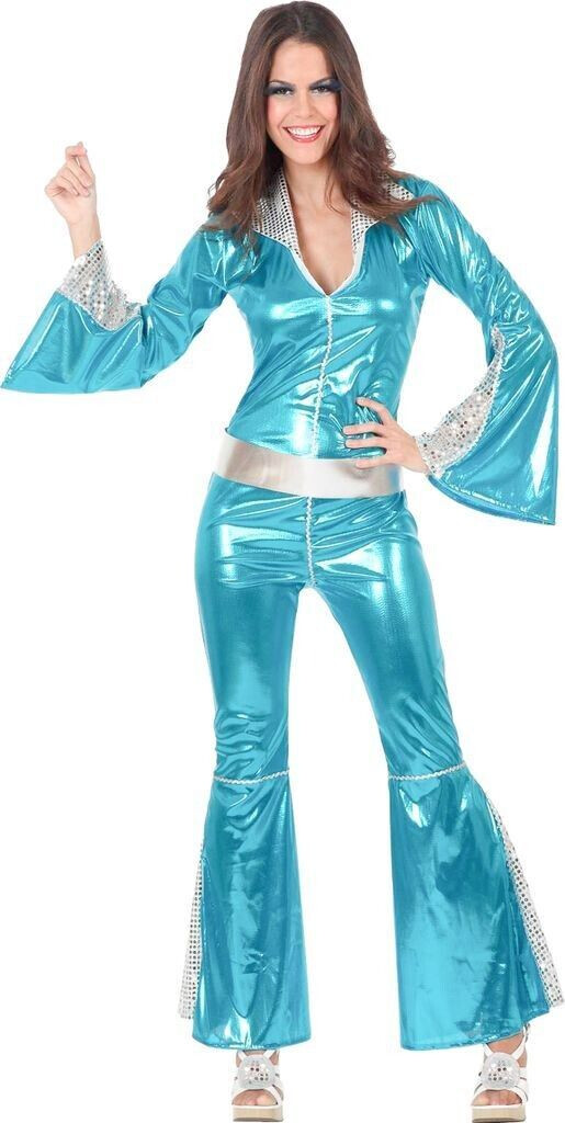 Atosa Disco Costume shiny blue