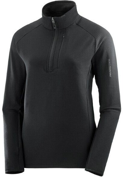 Salomon Essential LTWarm Half Zip Fleece Pullover black