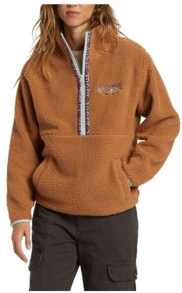 Billabong Horizon Mock Neck Fleece Pullover sandalwood