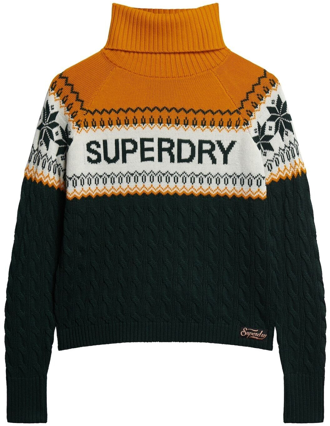 Superdry Aspen Ski Knit Sweater autumn flame red