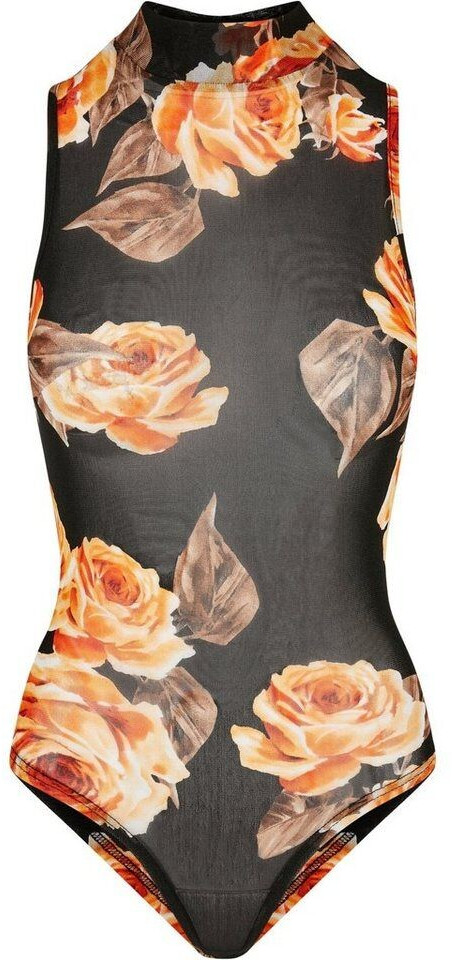 Body Femme Urban Classics - Maille Transparente - Col Roulé - Manches Longues - Noir