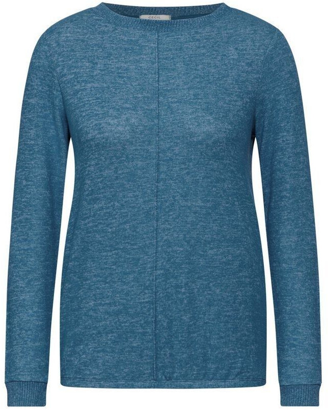 Cecil Long Sleeve Shirt Decorative Seam aqua melange 15911