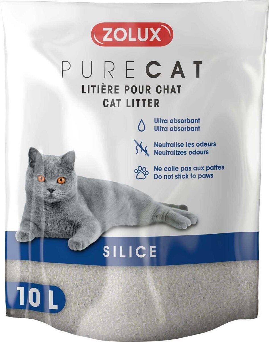 Zolux Purecat silice naturelle 10 L