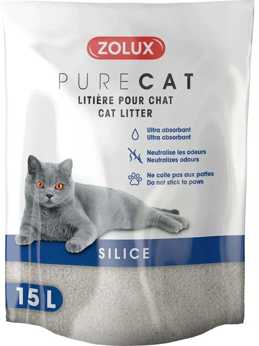 Zolux Purecat silice naturelle 15 L