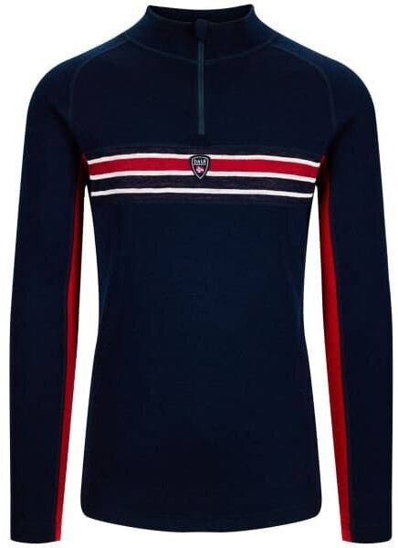 Dale of Norway Aksla Baselayer Half Zip Merino Underwear navy red offwhite