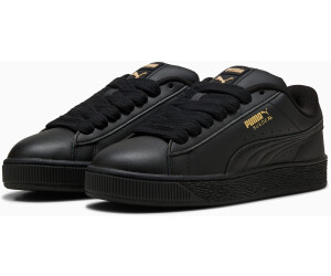 All black leather puma suedes sales