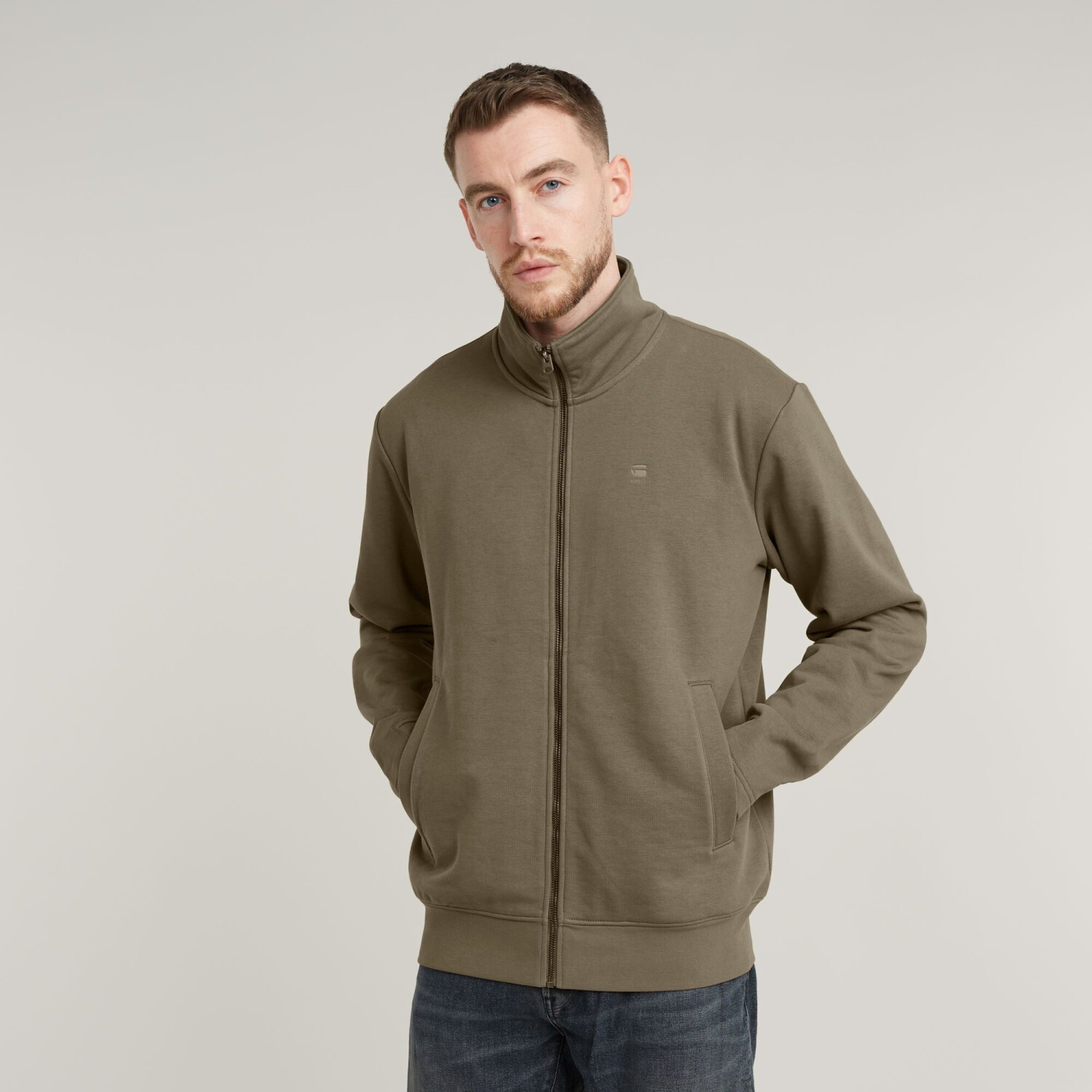 G-Star Nifous Zip Thru Sweater brown D25122-D566-273