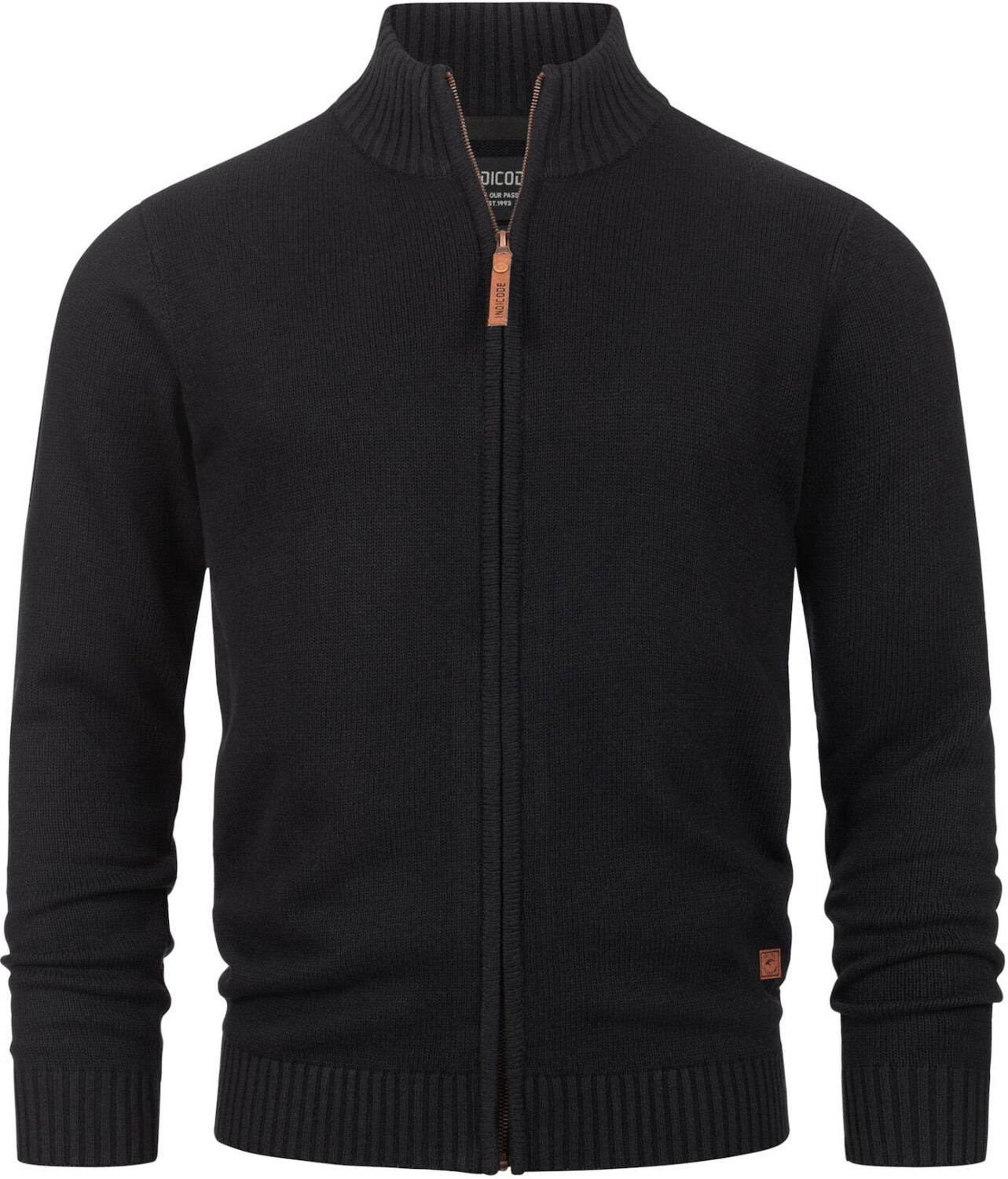 Indicode Knit Jacket 'Lut' black
