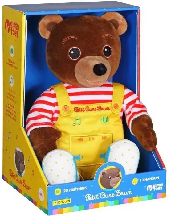 Gipsy Toys Peluche interactive Petit Ours Brun