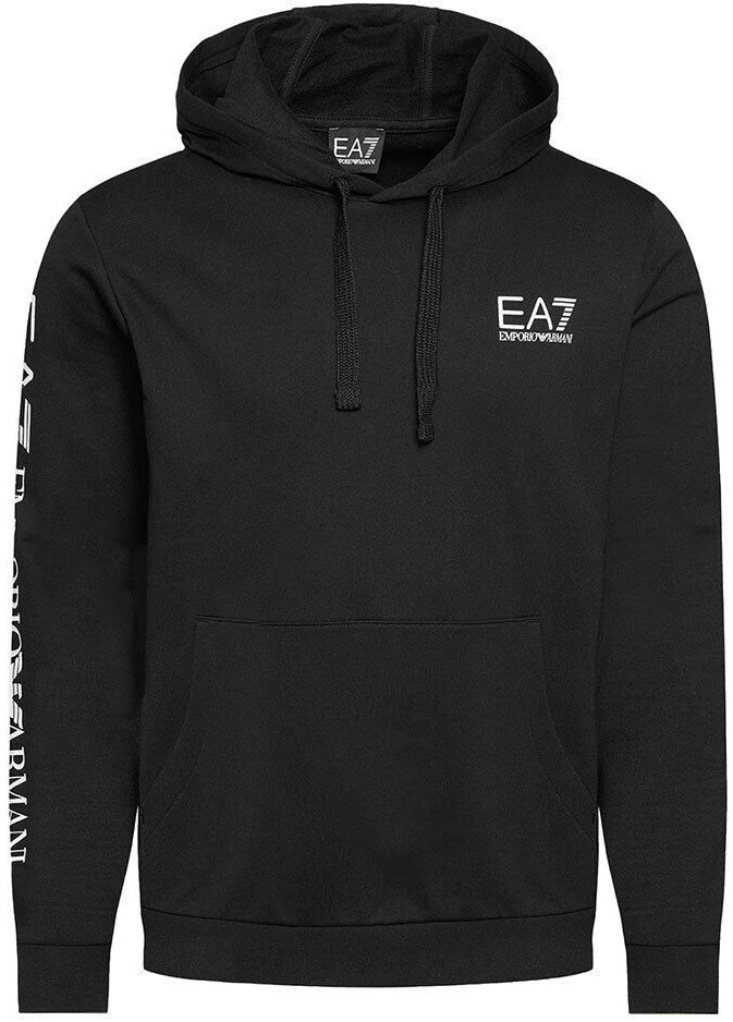 Emporio Armani Sleeve Brand Pullover Hoodie black