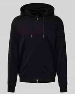 Armani Exchange Sweatshirt Jacket with Two-Way Zipper