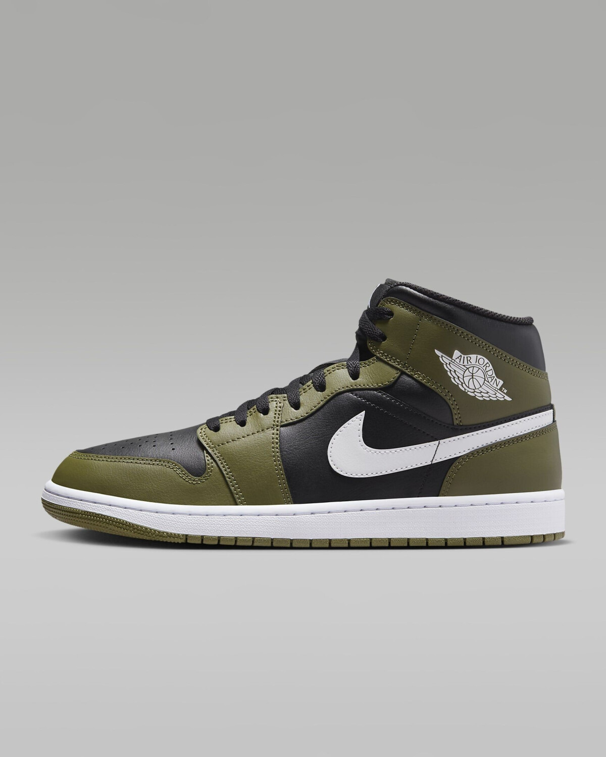 Nike Air Jordan 1 Mid (DQ8426) black/medium olive/sail/white