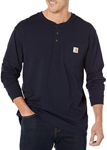 Carhartt Loose Fit Pocket Henley T-Shirt navy