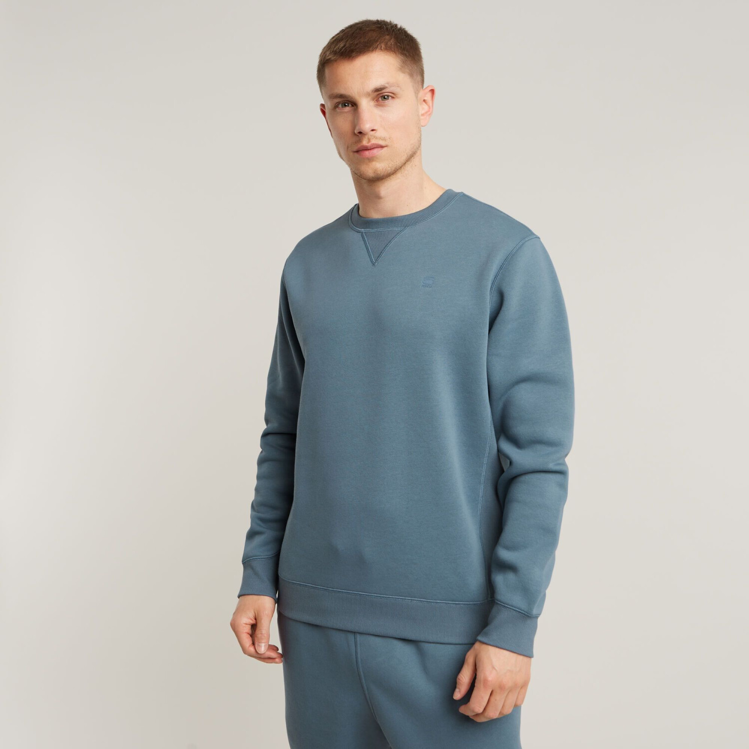 G-Star Premium Core Sweater mid blue D16917-C235-1820