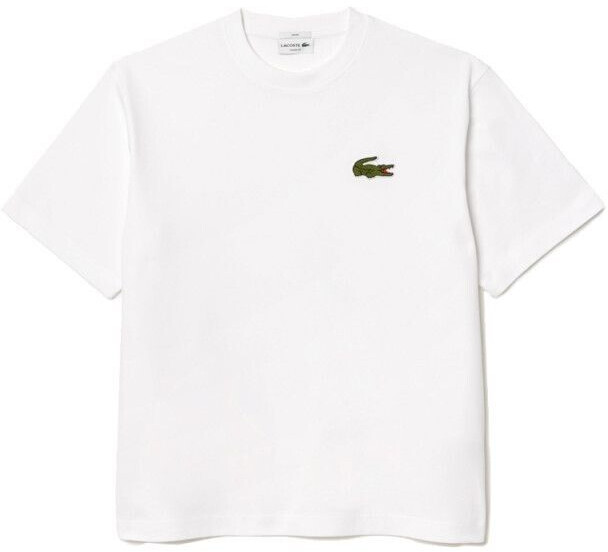 Lacoste Loose Fit Cotton T-Shirt short sleeve white