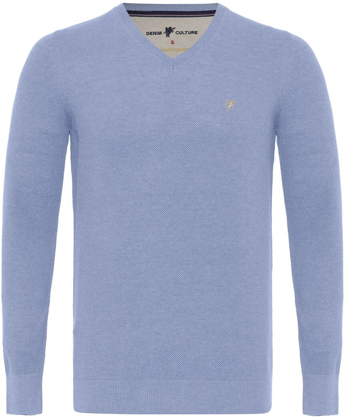 Denim Culture Knit Sweater Novak blue dark blue