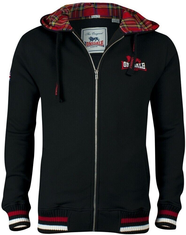 Lonsdale Lancaster Hooded Sweatshirt Jacket with Zipper Regular Fit