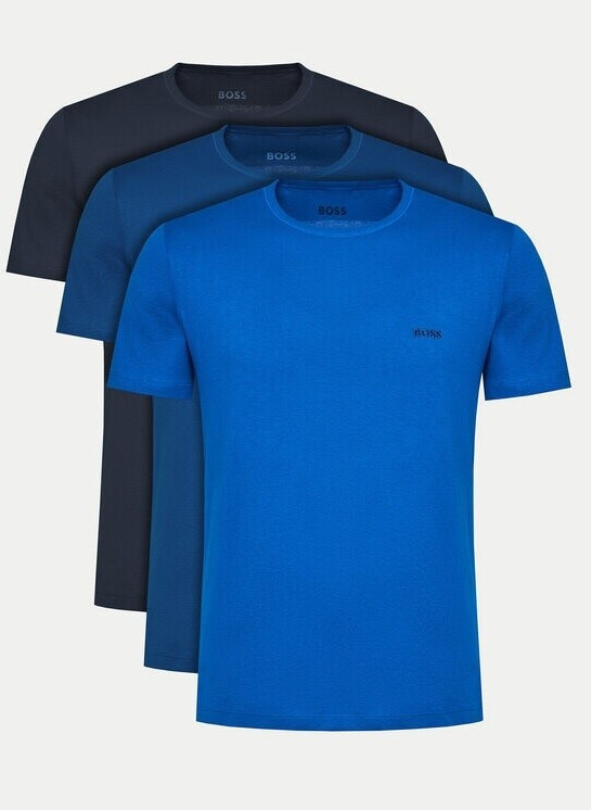 Hugo Boss 3-Pack T-Shirts with logo embroidery blue 50517856