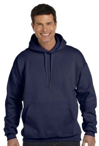 Hanes Ultimate Cotton Heavyweight Pullover Hoodie Sweatshirt navy