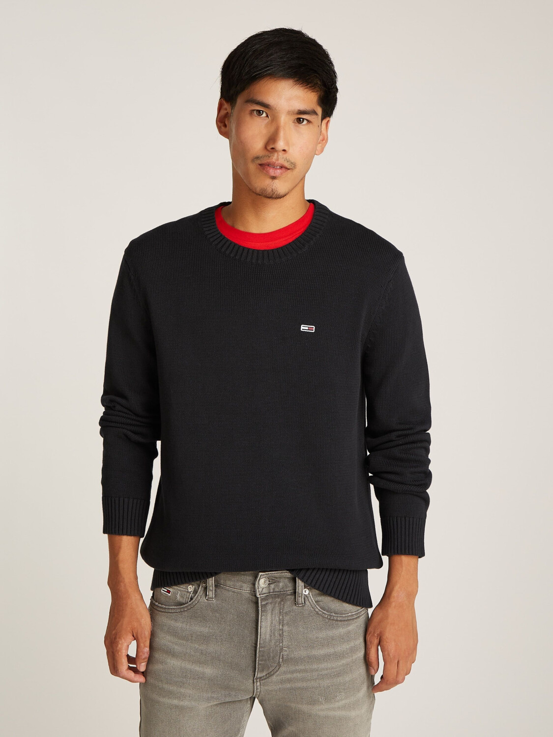 Tommy Hilfiger TJM SLIM ESSNTLS C-NECK SWEATER Knit Sweater black 97811465