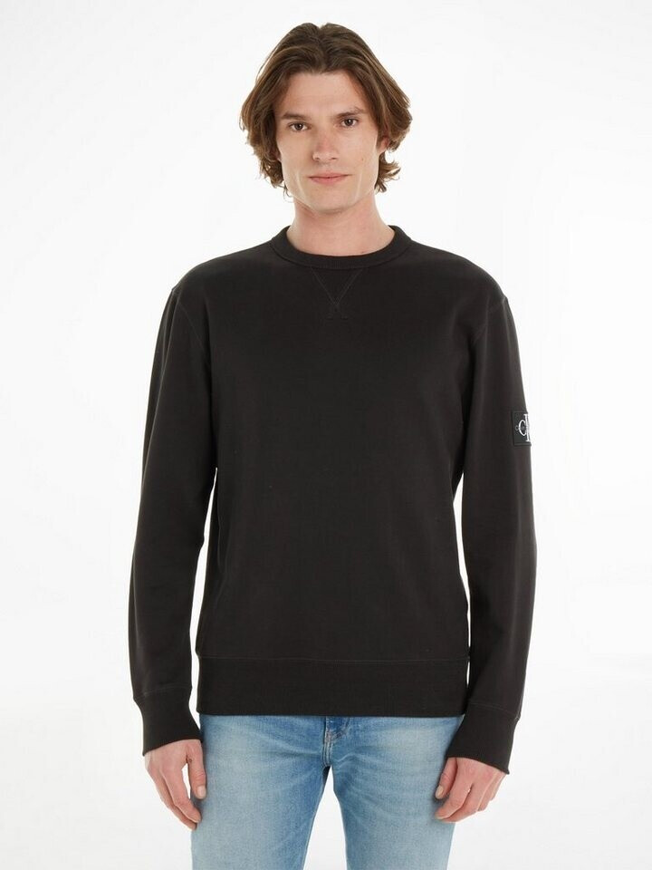 Calvin Klein Badge Crew Neck Sweatshirt black