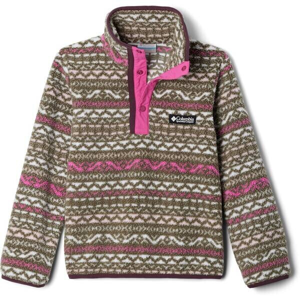 Columbia Helvetia II Printed Half Snap Fleec Pink Ice Madras