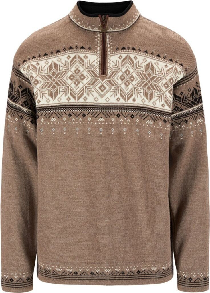 Dale of Norway Blyfjell Sweater mountainstone offwhite coffee P00
