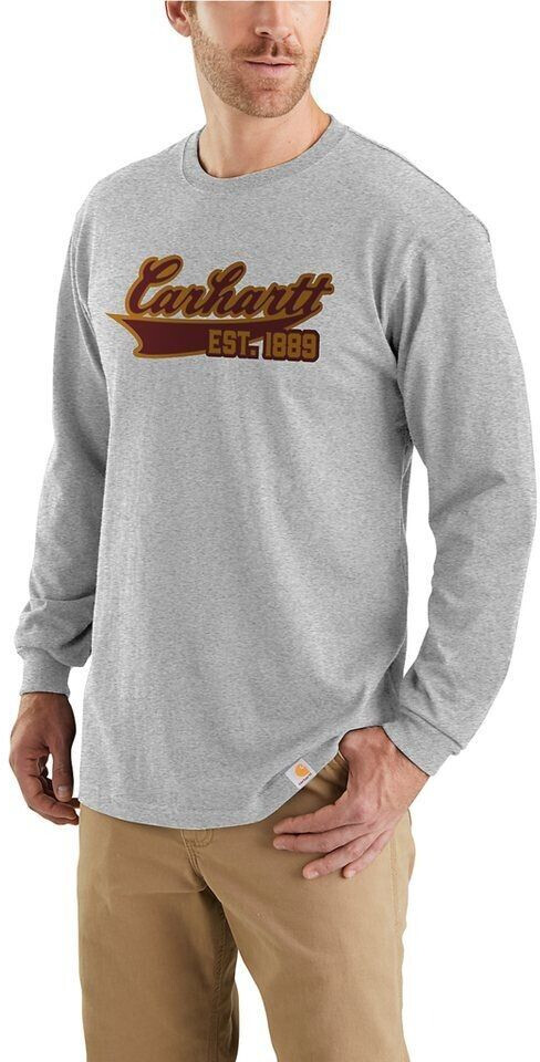 Carhartt Longsleeve Script Graphic heather grey
