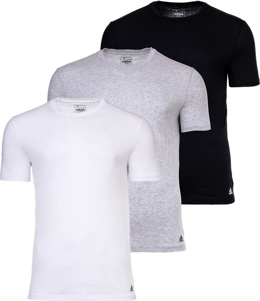 Adidas 3-Pack Shirt Crew Neck T-Shirt Active Core Cotton