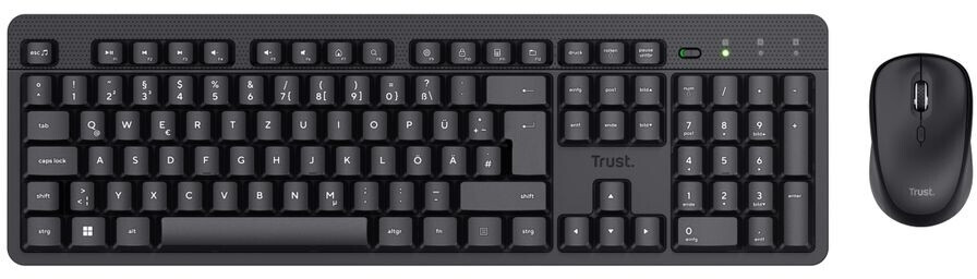 Trust ODY II Kabellose Tastatur Mit AZERTY-Layout - Flach, Leise Und Spritzwassergeschützt