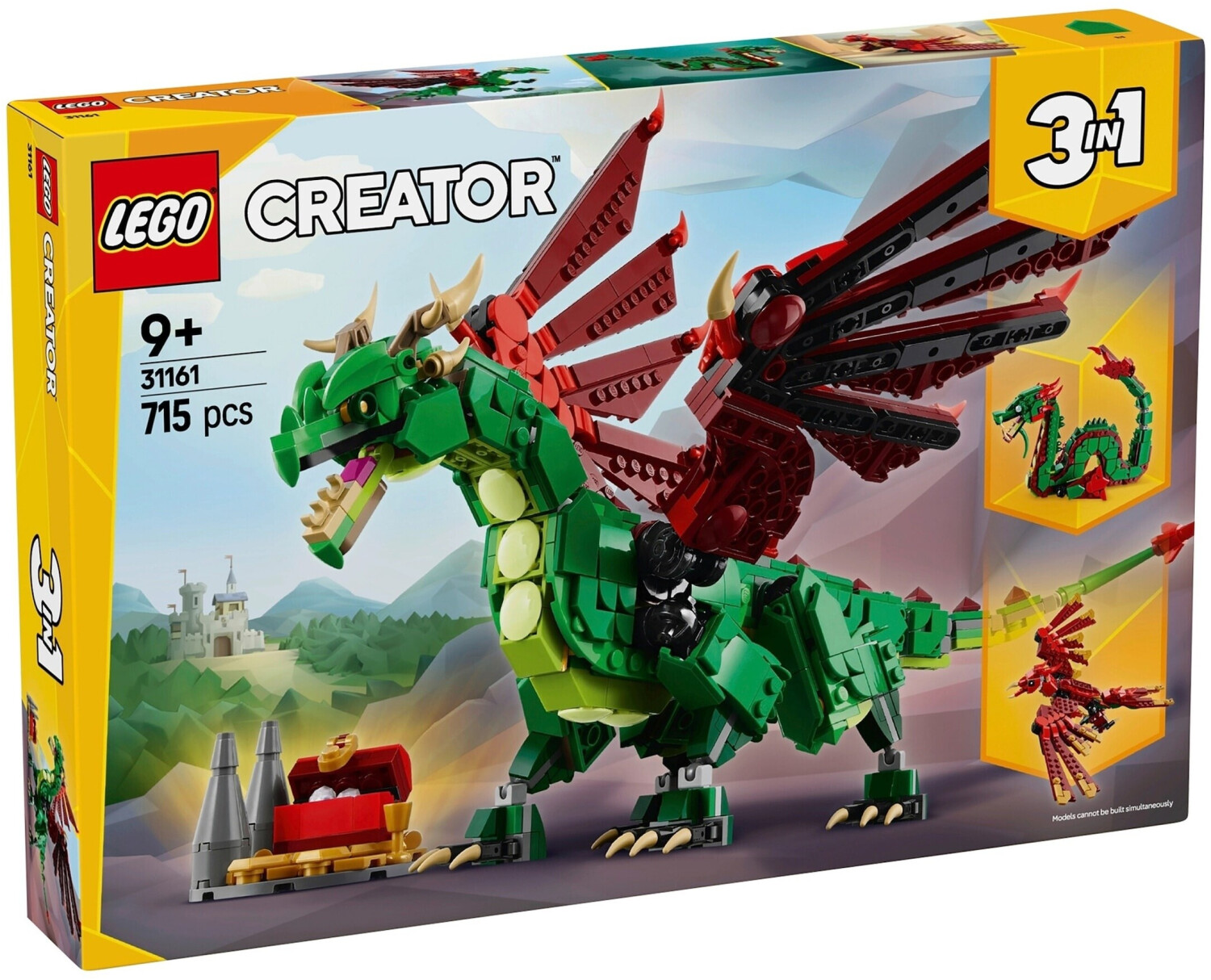 LEGO Creator 3-en-1 - Le dragon médiéval (31161)
