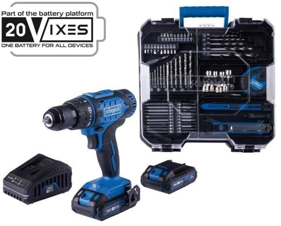 Scheppach IXES 20V C-DTB74/1-X (2x Battery)