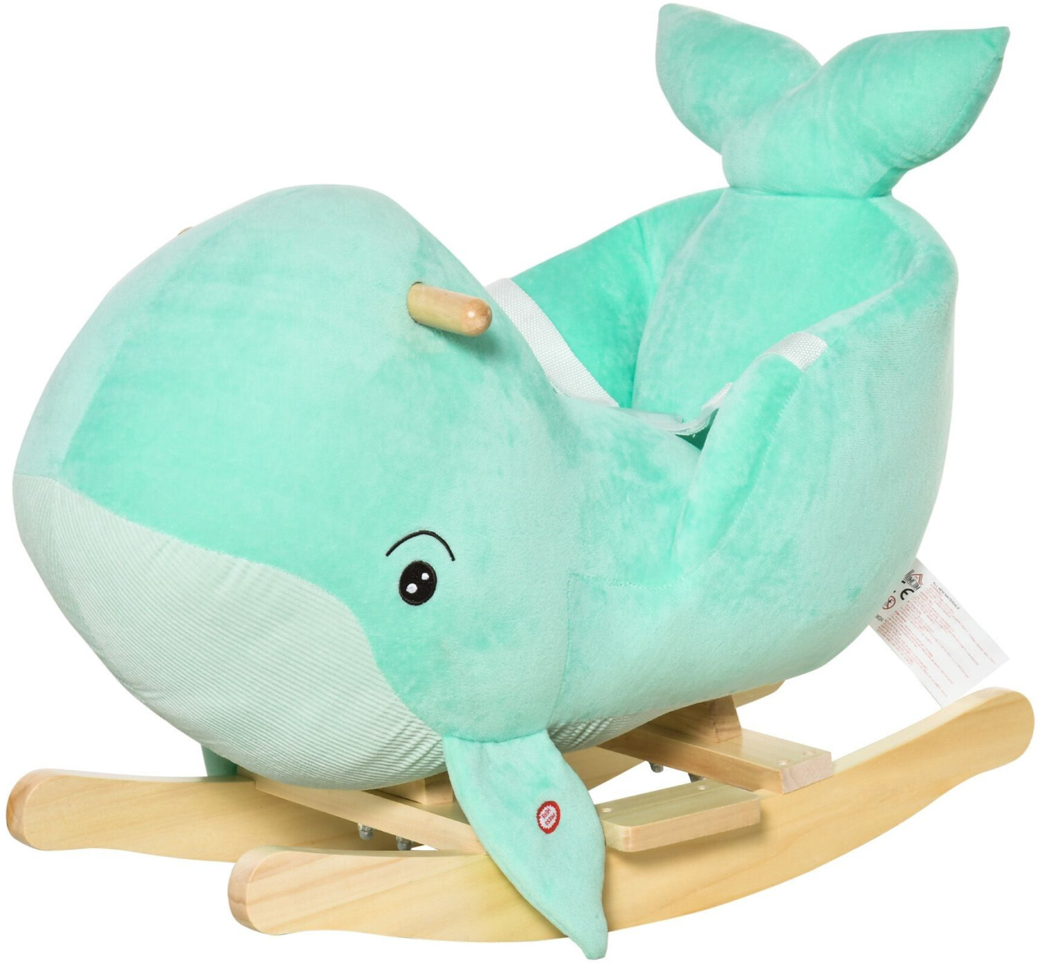 HomCom Jouet à bascule Baleine (330-138GN)