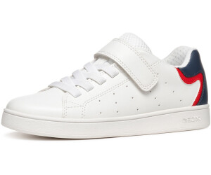 Geox Mädchen Sneaker J Eclyper Girl – Bequeme Schuhe Mit Doppelklettverschluss, Weiß, Größe 37