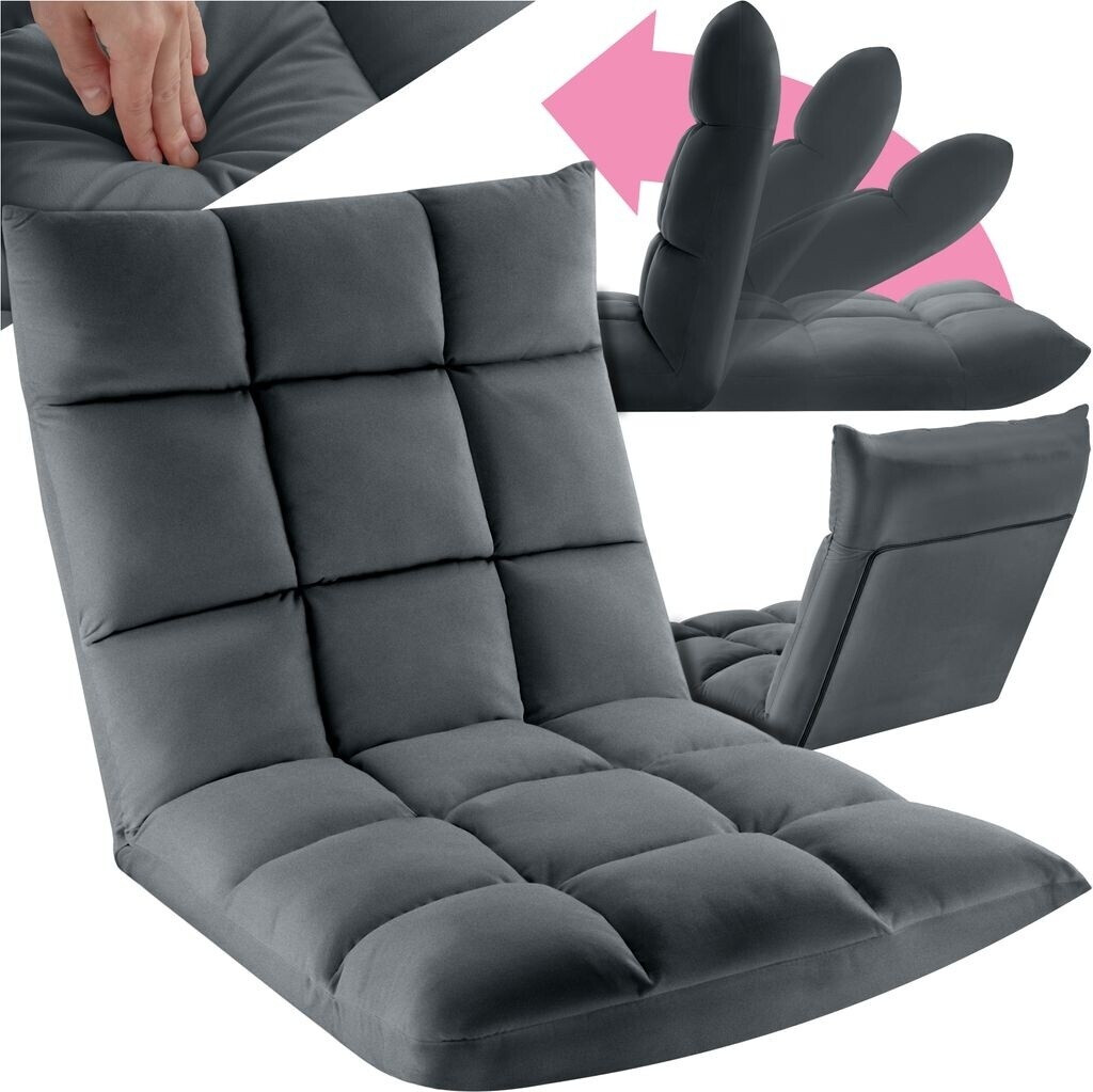 TecTake Relaxation chair XXL 108x57x13.5 cm gray