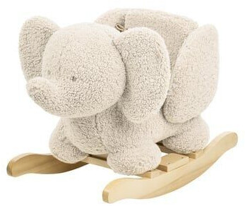 Nattou Animal à Bascule Éléphant Teddy écru