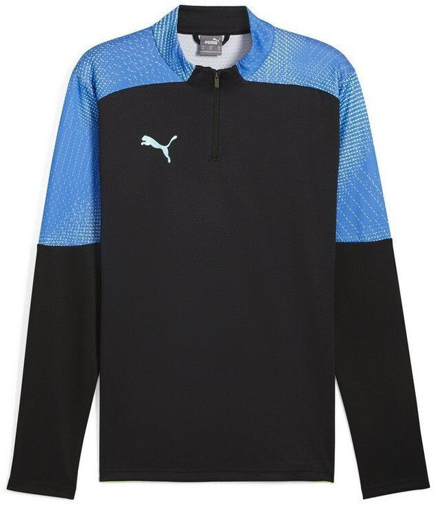 Puma Top with quarter-length zipper yellow black