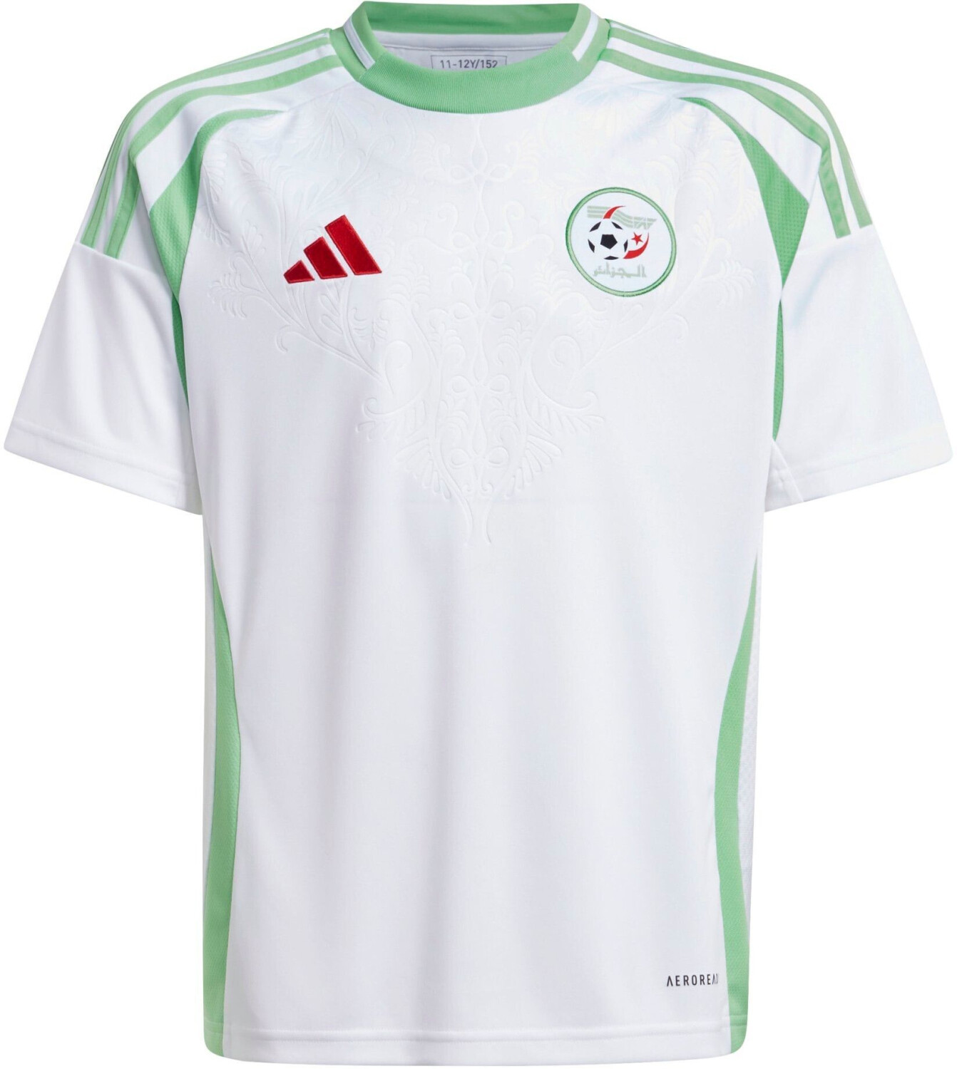 Adidas Algeria Home Shirt 2024 Kids white