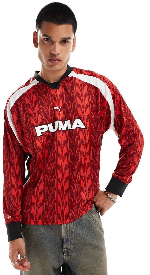 Puma Long-sleeved Football Jersey red