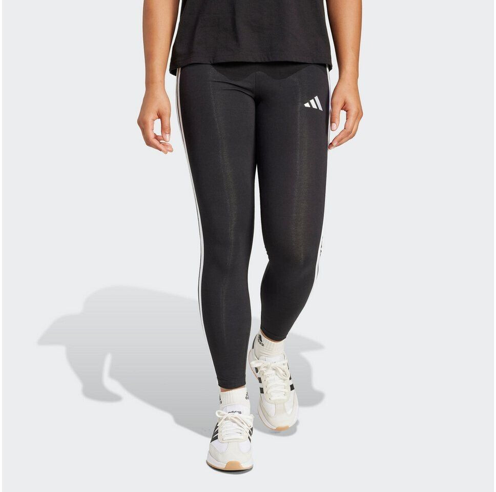 Adidas 3-Stripes Cotton Leggings black white