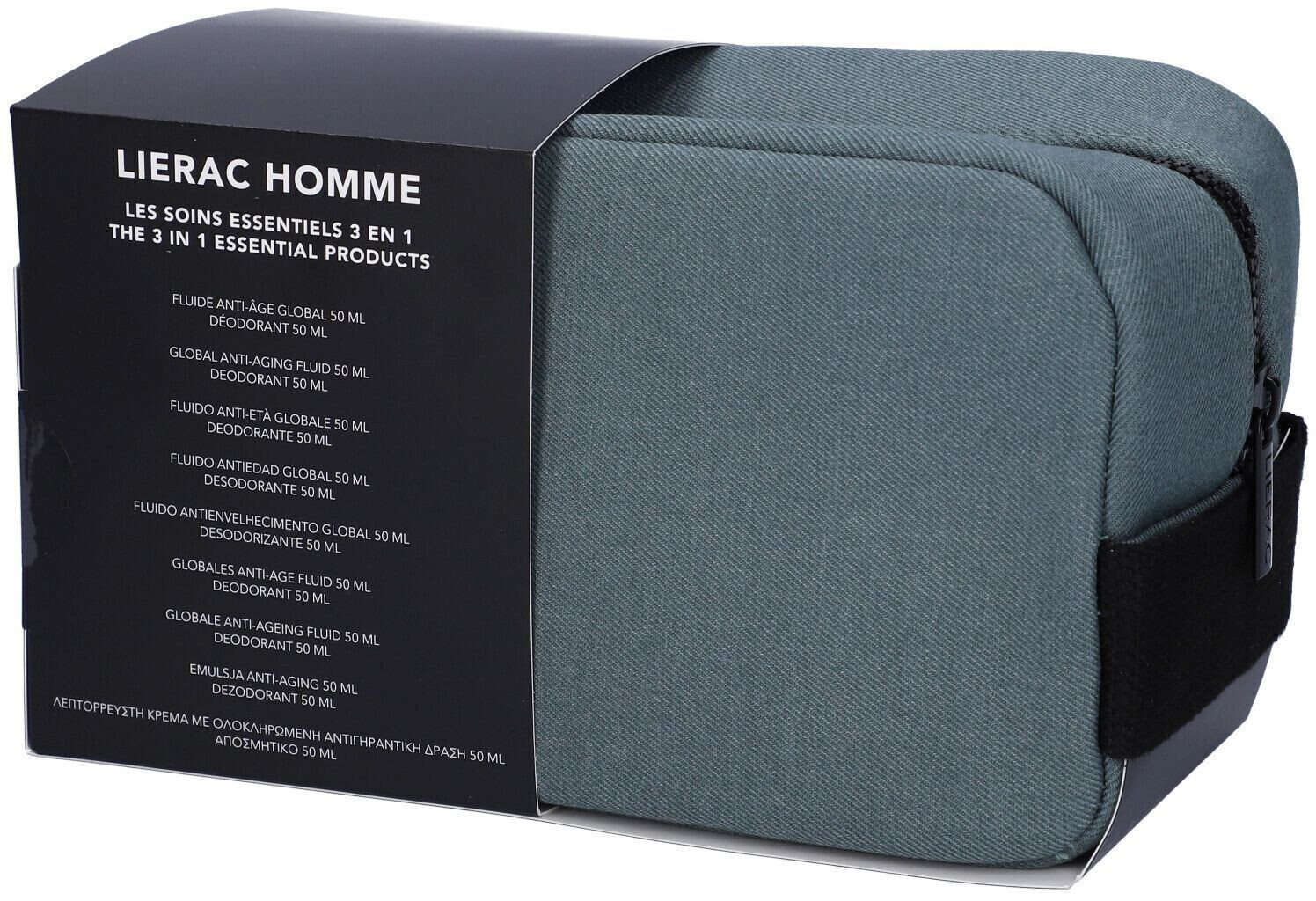 Lierac Homme Gift Set Men's Day Cream 50ml + Global Anti-Ageing Fluid 50ml + Deodorant 50ml