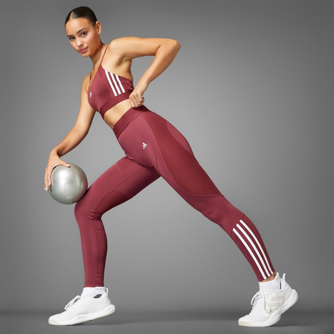 Adidas Ribbed Leggings Shadow Red