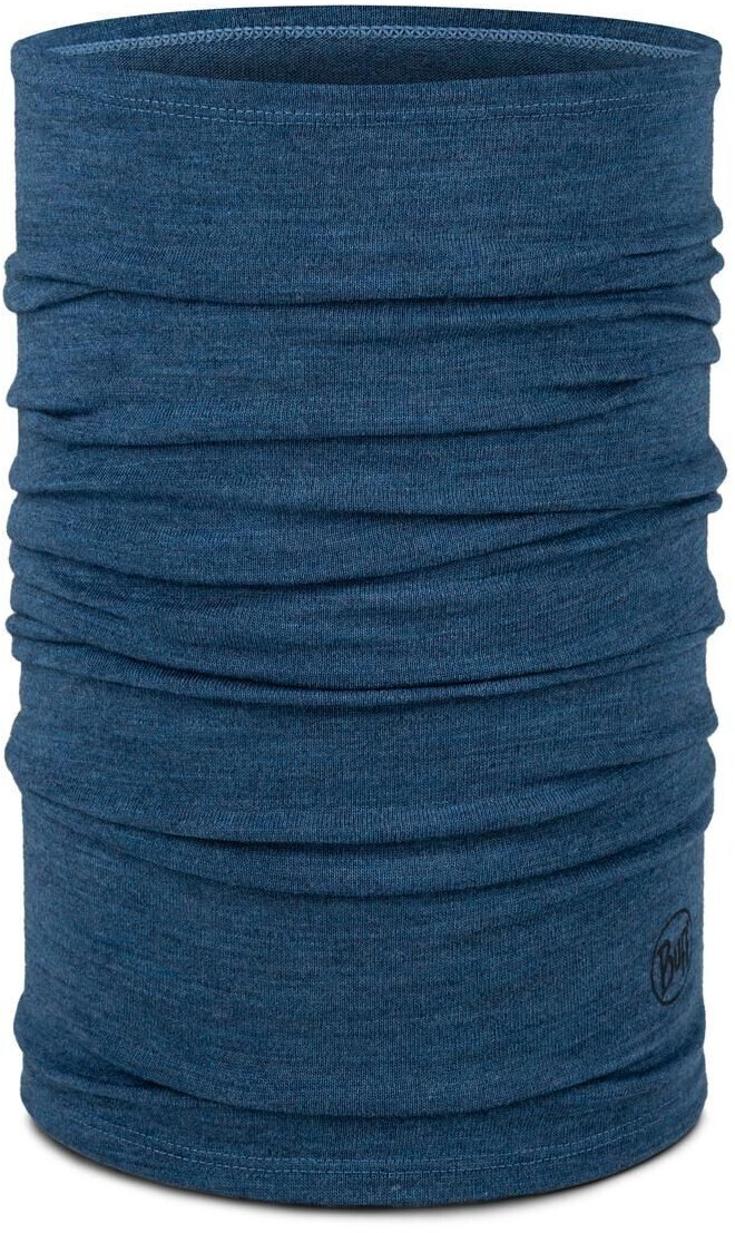 Buff Midweight Merino Wool (113022) melange tempest blue