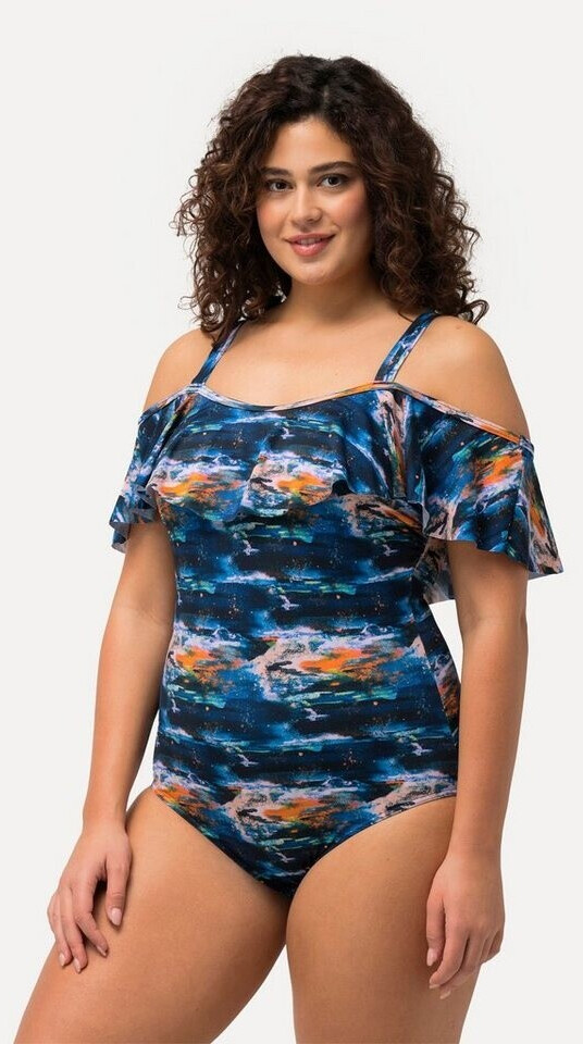 Ulla Popken Damen Sweatshirt Mit Volants - Plus Size Übergrößen Sweater